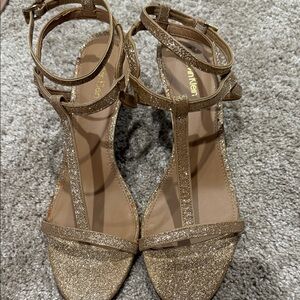 Calvin Klein Glittering Gold Sandals